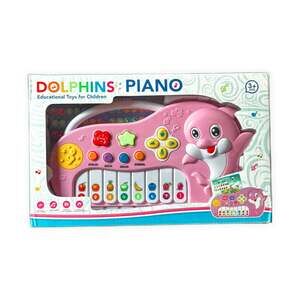 Dolphins Piano Educational Toy for Children Pink